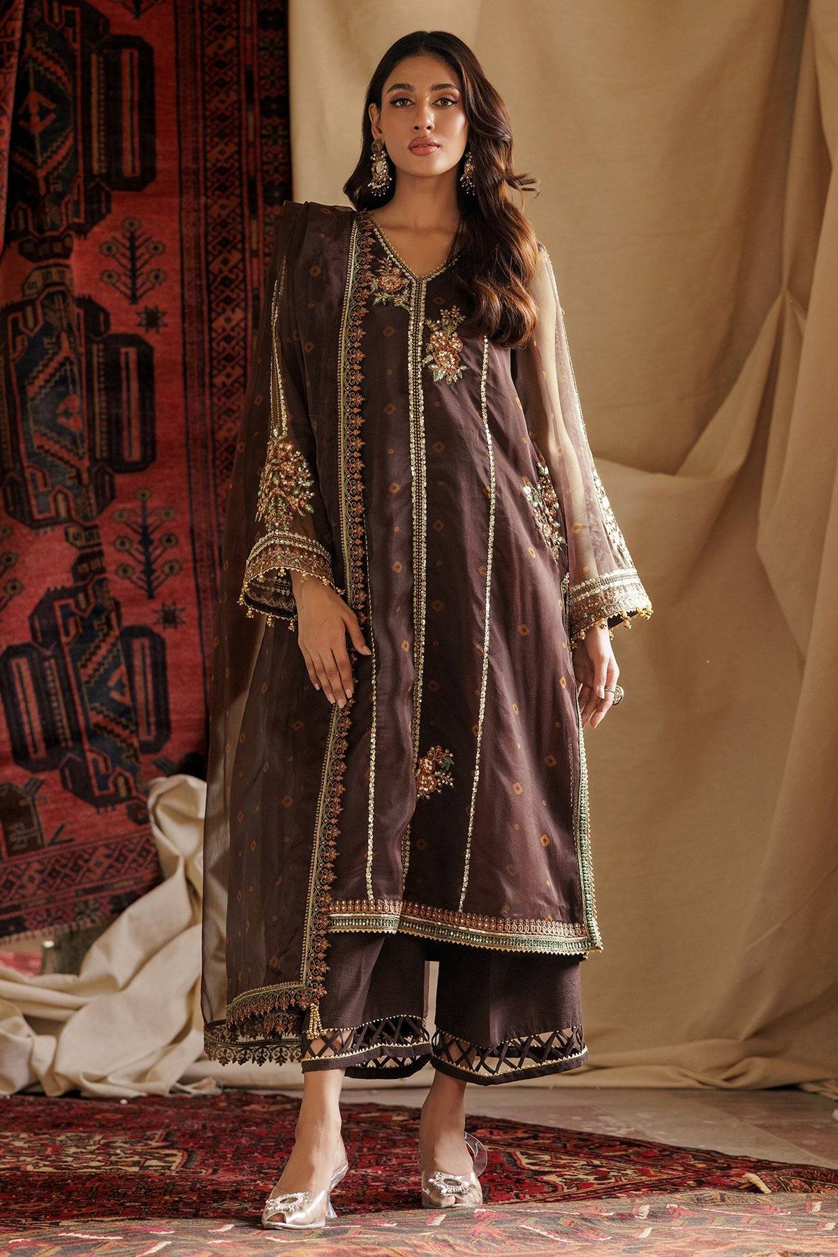 Charizma | Festive Pret | CMA-4-089 by Maria Faisal - Registered Vendor of : Charizma - type : Ladies Clothes - 100% original wedding dresses