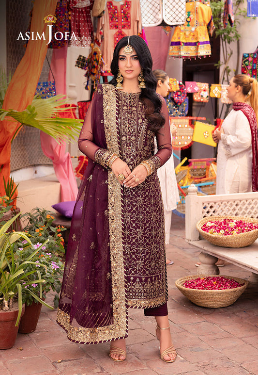 Asim Jofa | Pyaar Diyan Gallan Formals | AJEM-24 - Designer Dress - Maria Faisal