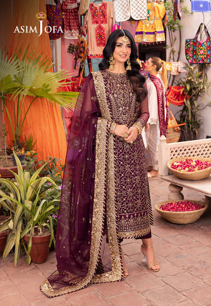 Asim Jofa | Pyaar Diyan Gallan Formals | AJEM-24 - Designer Dress - Maria Faisal