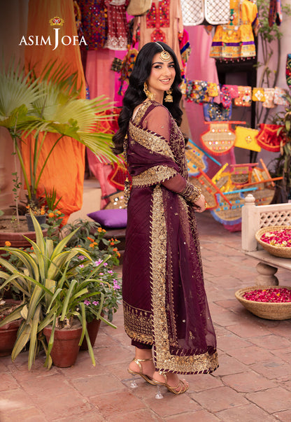 Asim Jofa | Pyaar Diyan Gallan Formals | AJEM-24 - Designer Dress - Maria Faisal