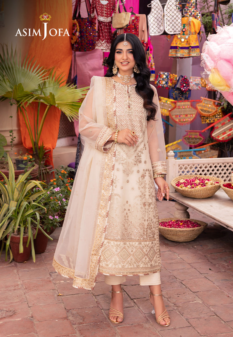 Asim Jofa | Pyaar Diyan Gallan Formals | AJEM-11 - Designer Dress - Maria Faisal