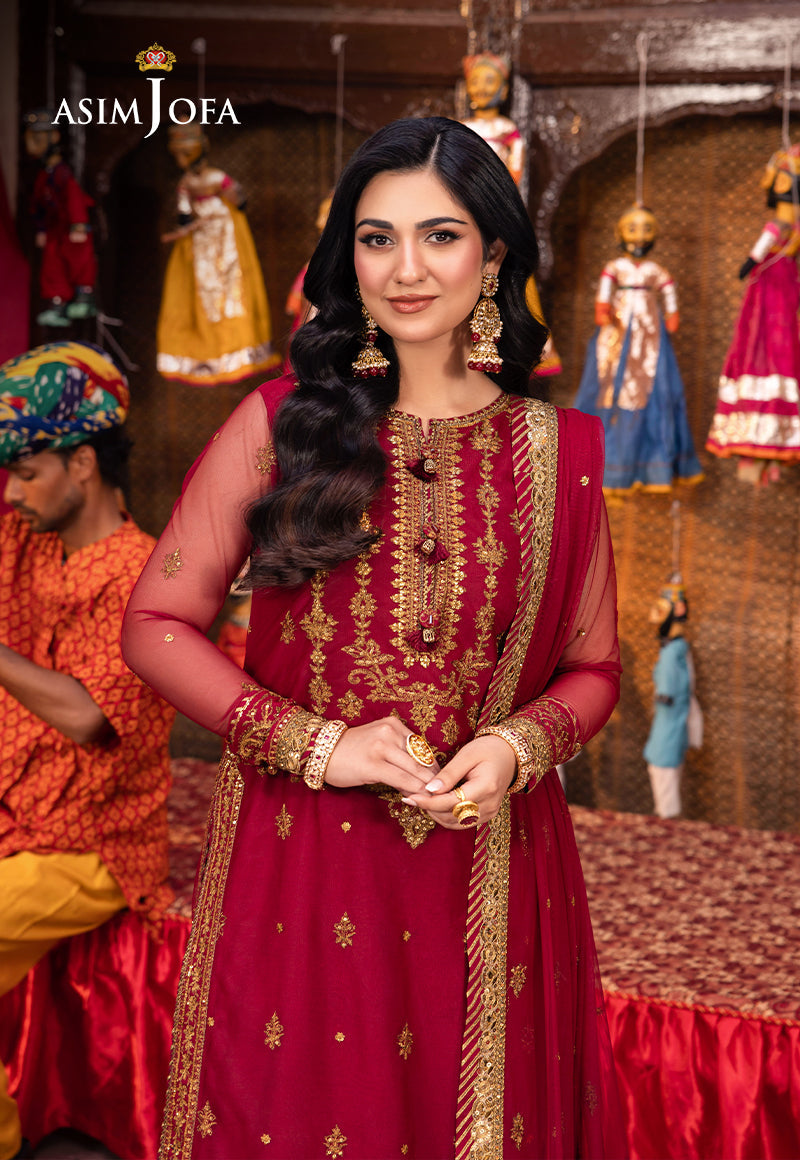 Asim Jofa | Pyaar Diyan Gallan Formals | AJEM-19 - Designer Dress - Maria Faisal