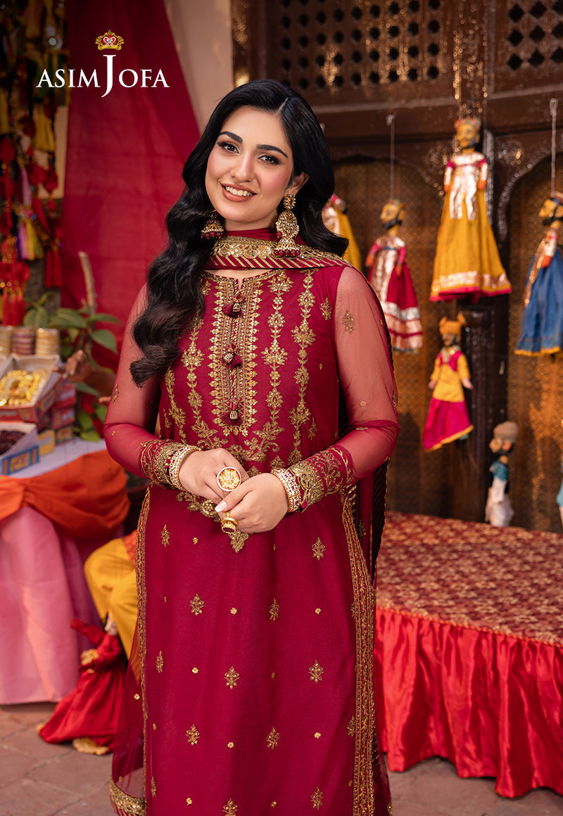 Asim Jofa | Pyaar Diyan Gallan Formals | AJEM-19 - Designer Dress - Maria Faisal