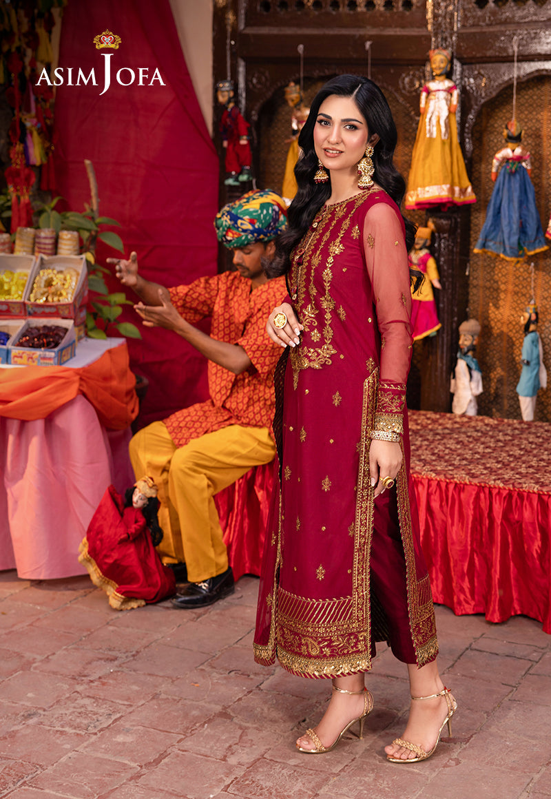 Asim Jofa | Pyaar Diyan Gallan Formals | AJEM-19 - Designer Dress - Maria Faisal