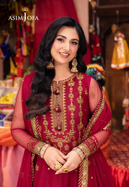 Asim Jofa | Pyaar Diyan Gallan Formals | AJEM-19 - Designer Dress - Maria Faisal