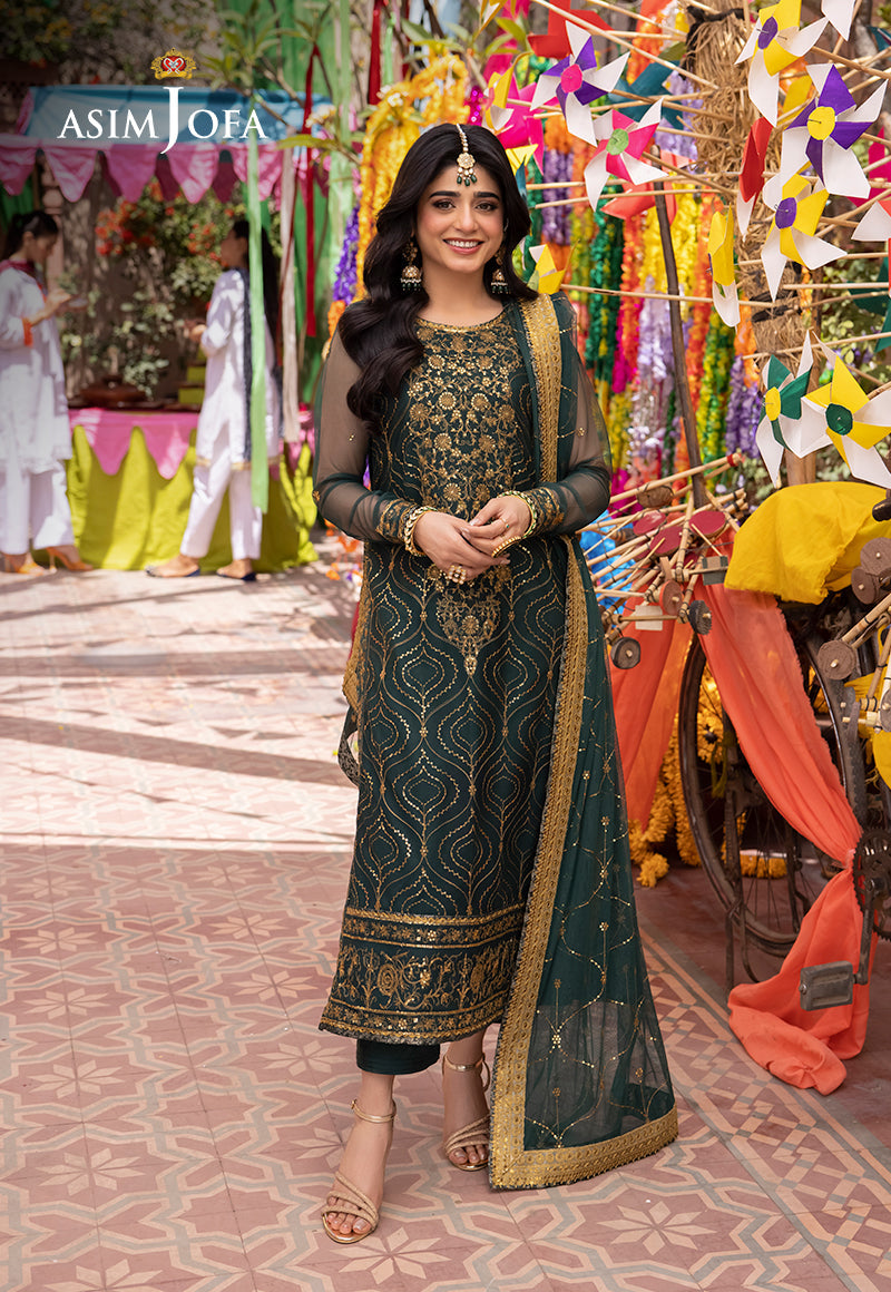 Asim Jofa | Pyaar Diyan Gallan Formals | AJEM-16 - Designer Dress - Maria Faisal