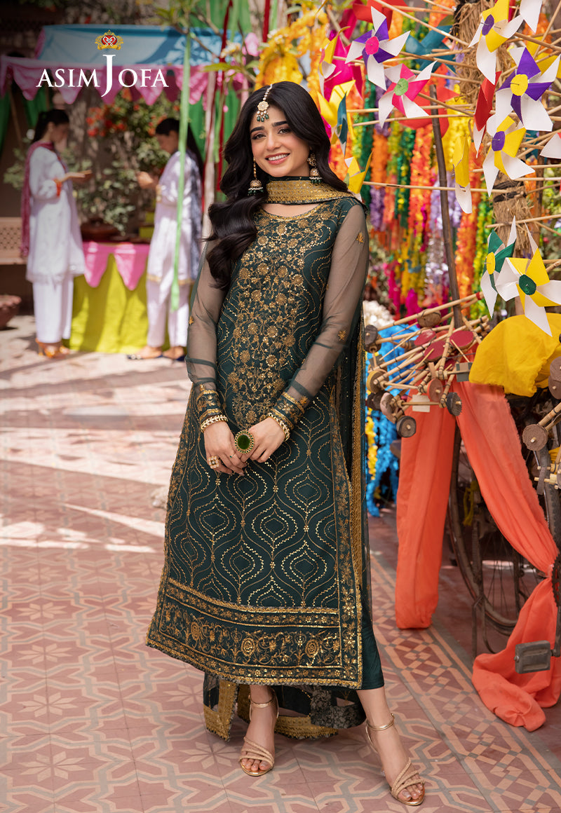 Asim Jofa | Pyaar Diyan Gallan Formals | AJEM-16 - Designer Dress - Maria Faisal
