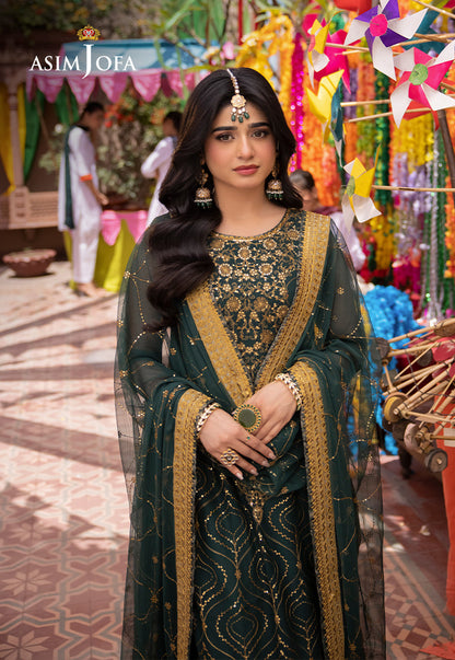 Asim Jofa | Pyaar Diyan Gallan Formals | AJEM-16 - Designer Dress - Maria Faisal