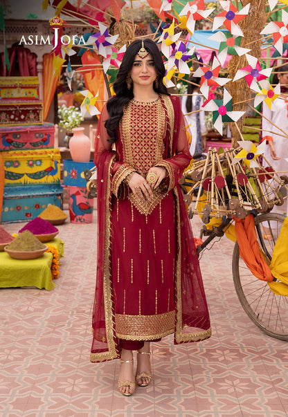 Asim Jofa | Pyaar Diyan Gallan Formals | AJEM-10 - Designer Dress - Maria Faisal