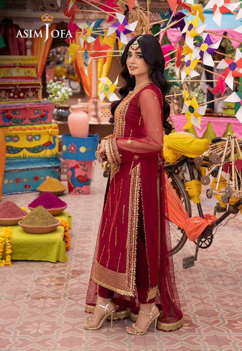 Asim Jofa | Pyaar Diyan Gallan Formals | AJEM-10 - Designer Dress - Maria Faisal