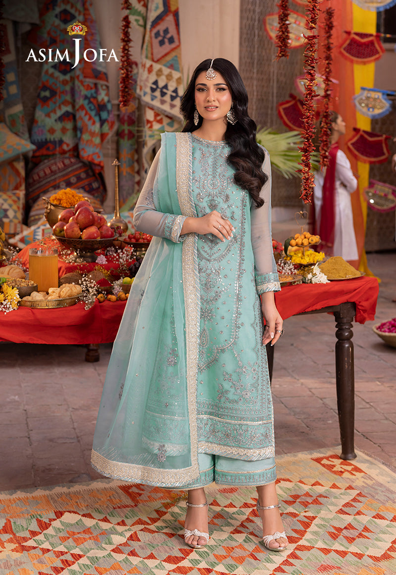 Asim Jofa | Pyaar Diyan Gallan Formals | AJEM-21 - Designer Dress - Maria Faisal