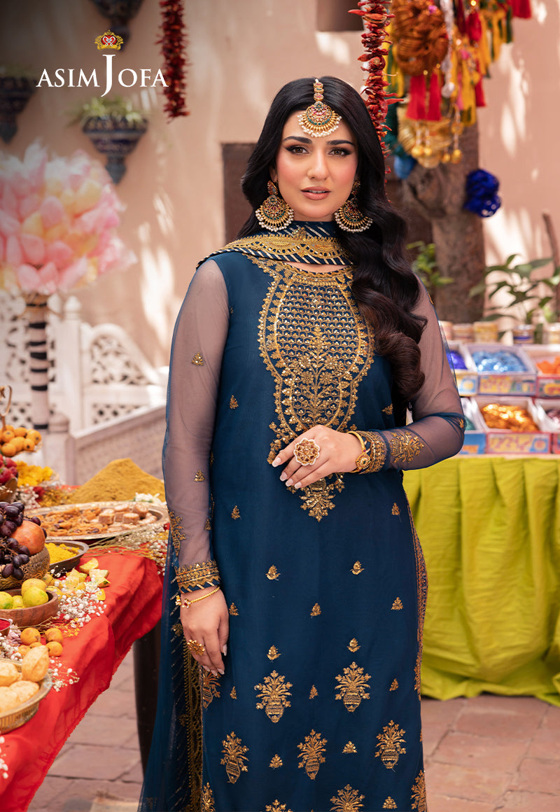 Asim Jofa | Pyaar Diyan Gallan Formals | AJEM-07 - Designer Dress - Maria Faisal