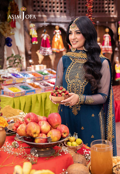 Asim Jofa | Pyaar Diyan Gallan Formals | AJEM-07 - Designer Dress - Maria Faisal