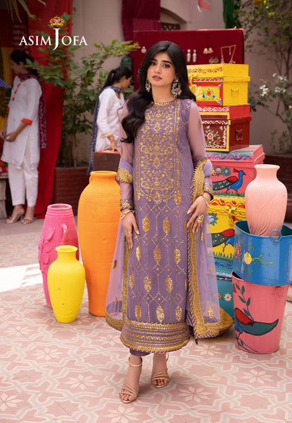 Asim Jofa | Pyaar Diyan Gallan Formals | AJEM-02 - Designer Dress - Maria Faisal