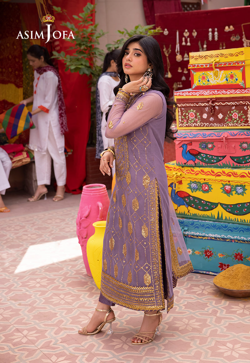 Asim Jofa | Pyaar Diyan Gallan Formals | AJEM-02 - Designer Dress - Maria Faisal