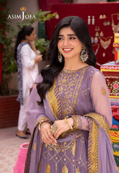 Asim Jofa | Pyaar Diyan Gallan Formals | AJEM-02 - Designer Dress - Maria Faisal