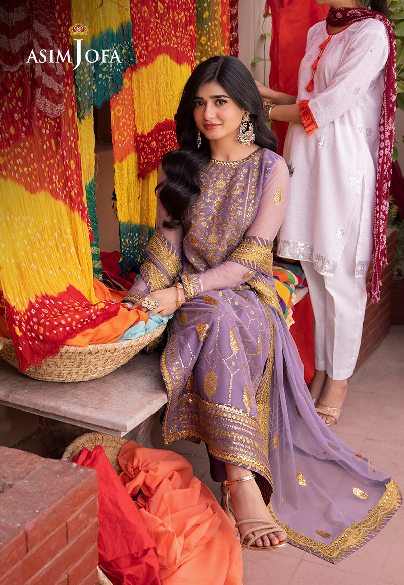 Asim Jofa | Pyaar Diyan Gallan Formals | AJEM-02 - Designer Dress - Maria Faisal