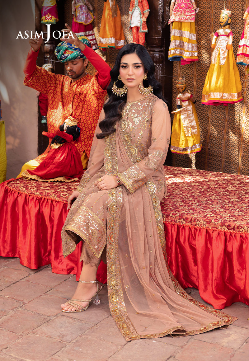 Asim Jofa | Pyaar Diyan Gallan Formals | AJEM-09 - Designer Dress - Maria Faisal