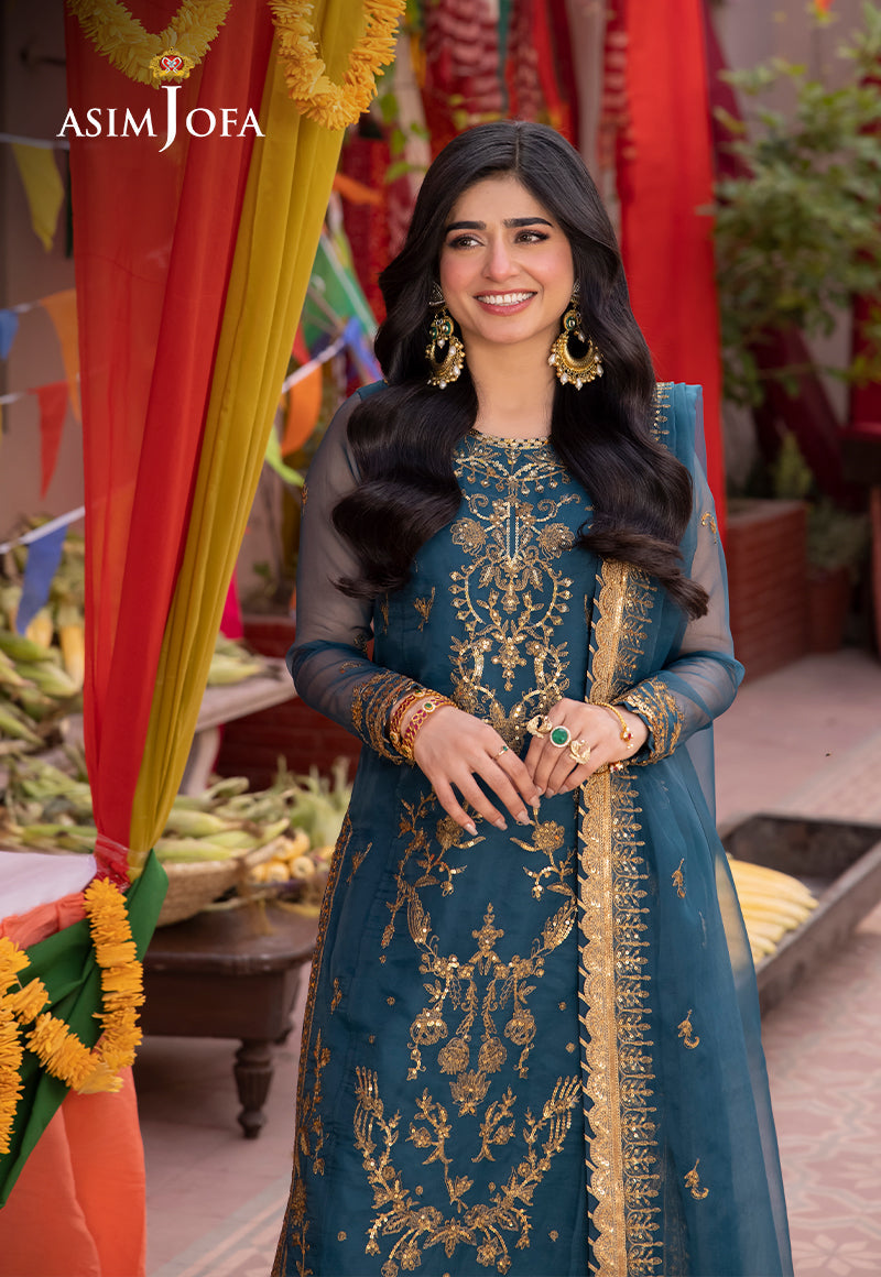 Asim Jofa | Pyaar Diyan Gallan Formals | AJEM-13 - Designer Dress - Maria Faisal