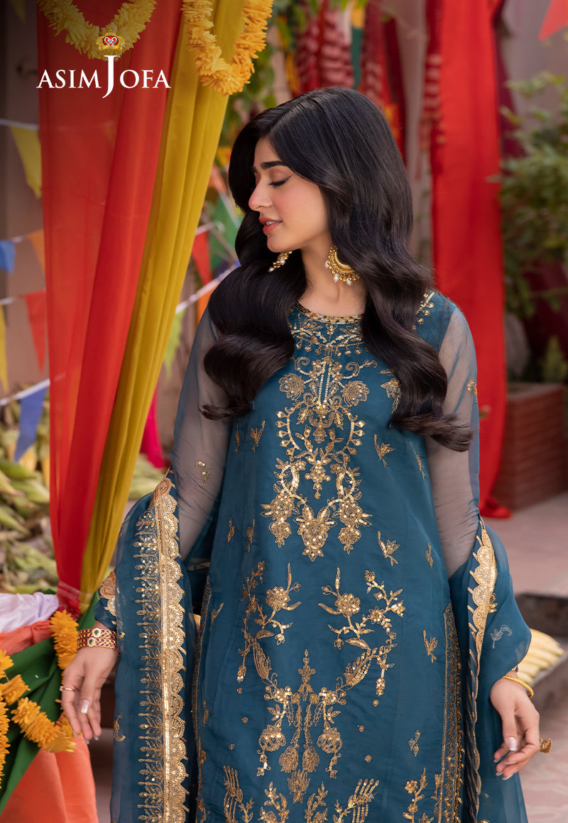 Asim Jofa | Pyaar Diyan Gallan Formals | AJEM-13 - Designer Dress - Maria Faisal