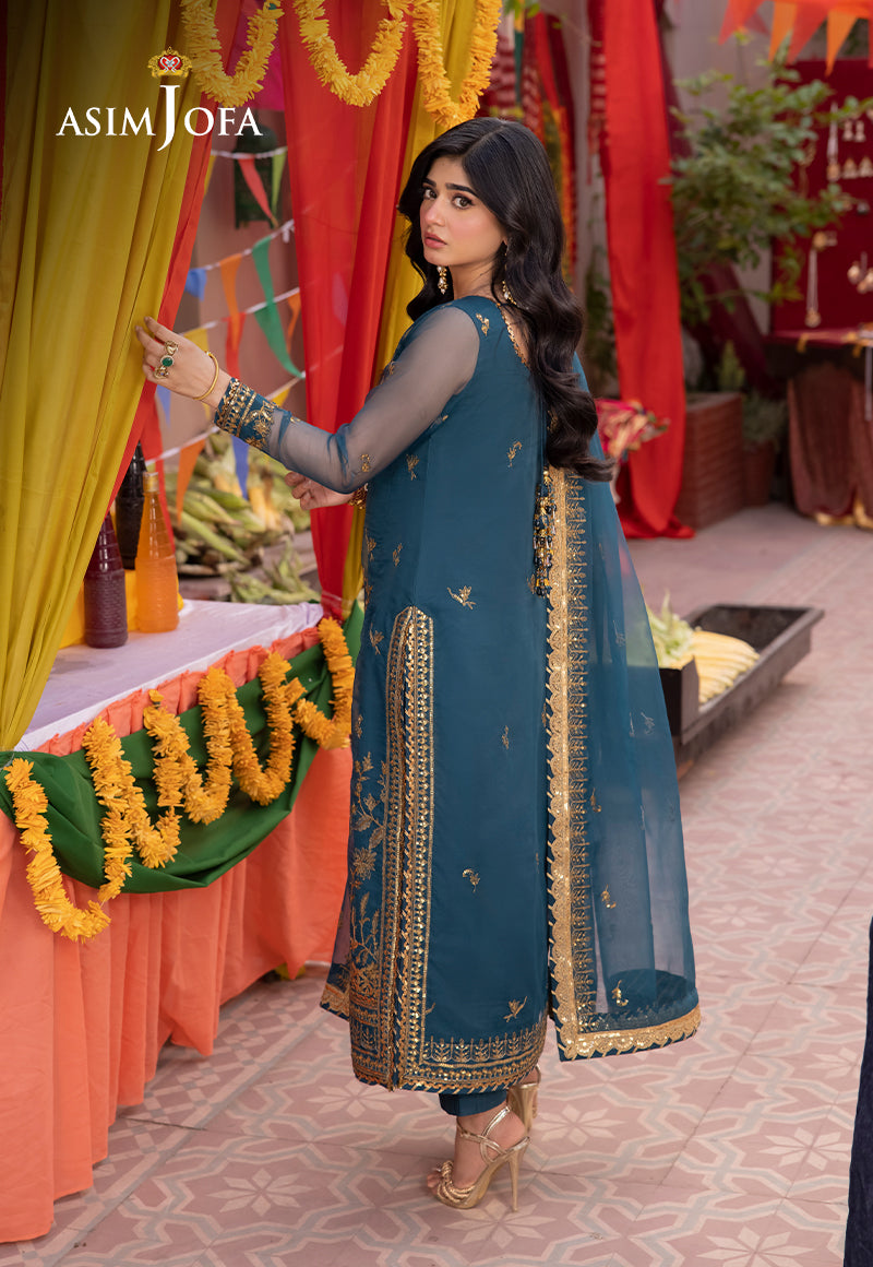 Asim Jofa | Pyaar Diyan Gallan Formals | AJEM-13 - Designer Dress - Maria Faisal