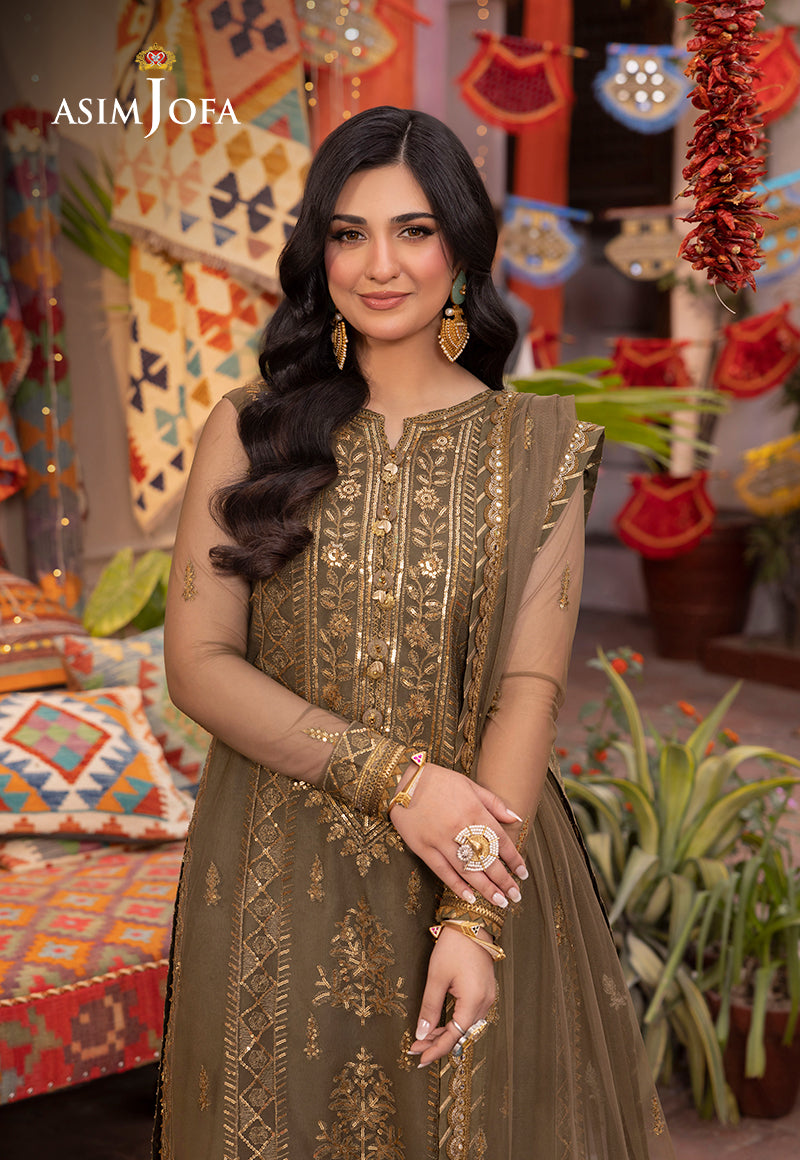 Asim Jofa | Pyaar Diyan Gallan Formals | AJEM-05 - Designer Dress - Maria Faisal