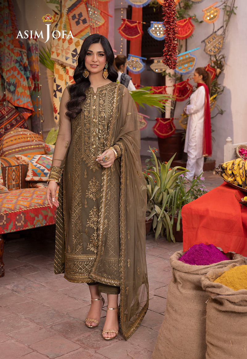 Asim Jofa | Pyaar Diyan Gallan Formals | AJEM-05 - Designer Dress - Maria Faisal