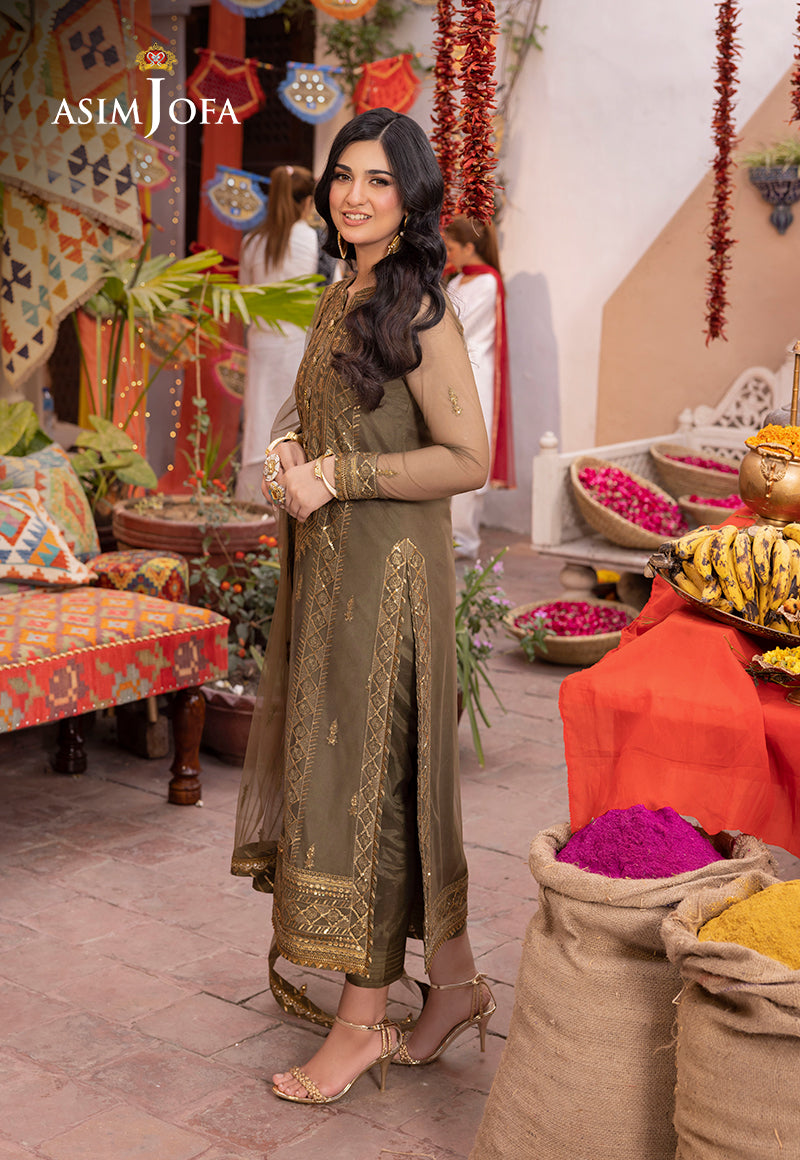 Asim Jofa | Pyaar Diyan Gallan Formals | AJEM-05 - Designer Dress - Maria Faisal