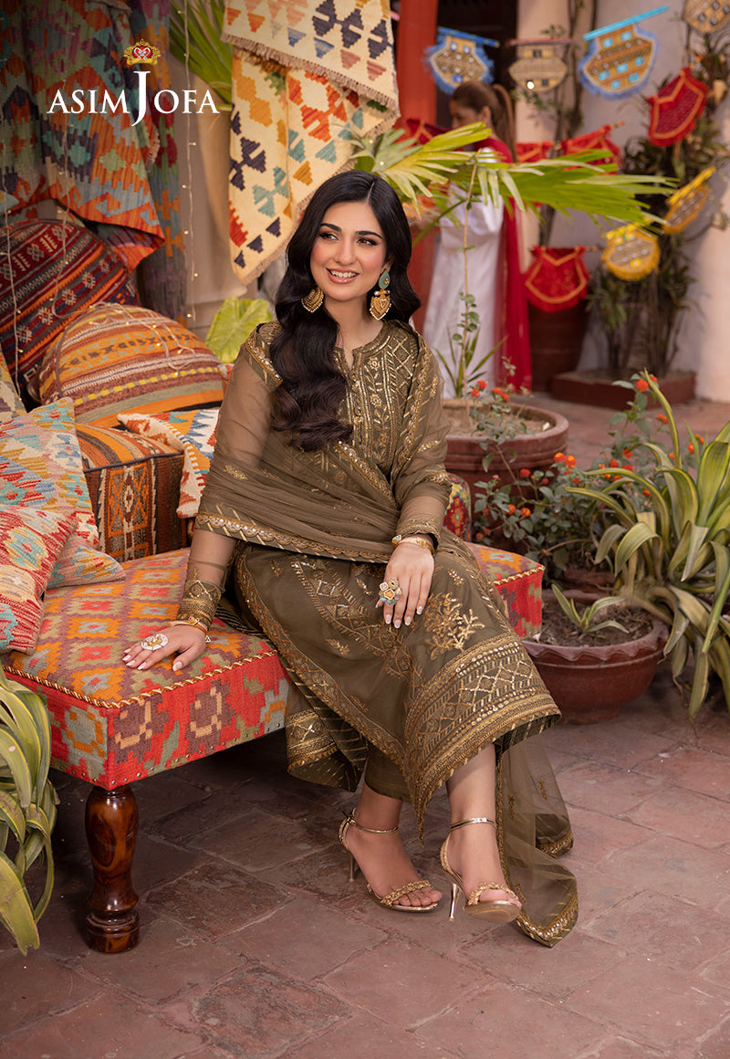 Asim Jofa | Pyaar Diyan Gallan Formals | AJEM-05 - Designer Dress - Maria Faisal