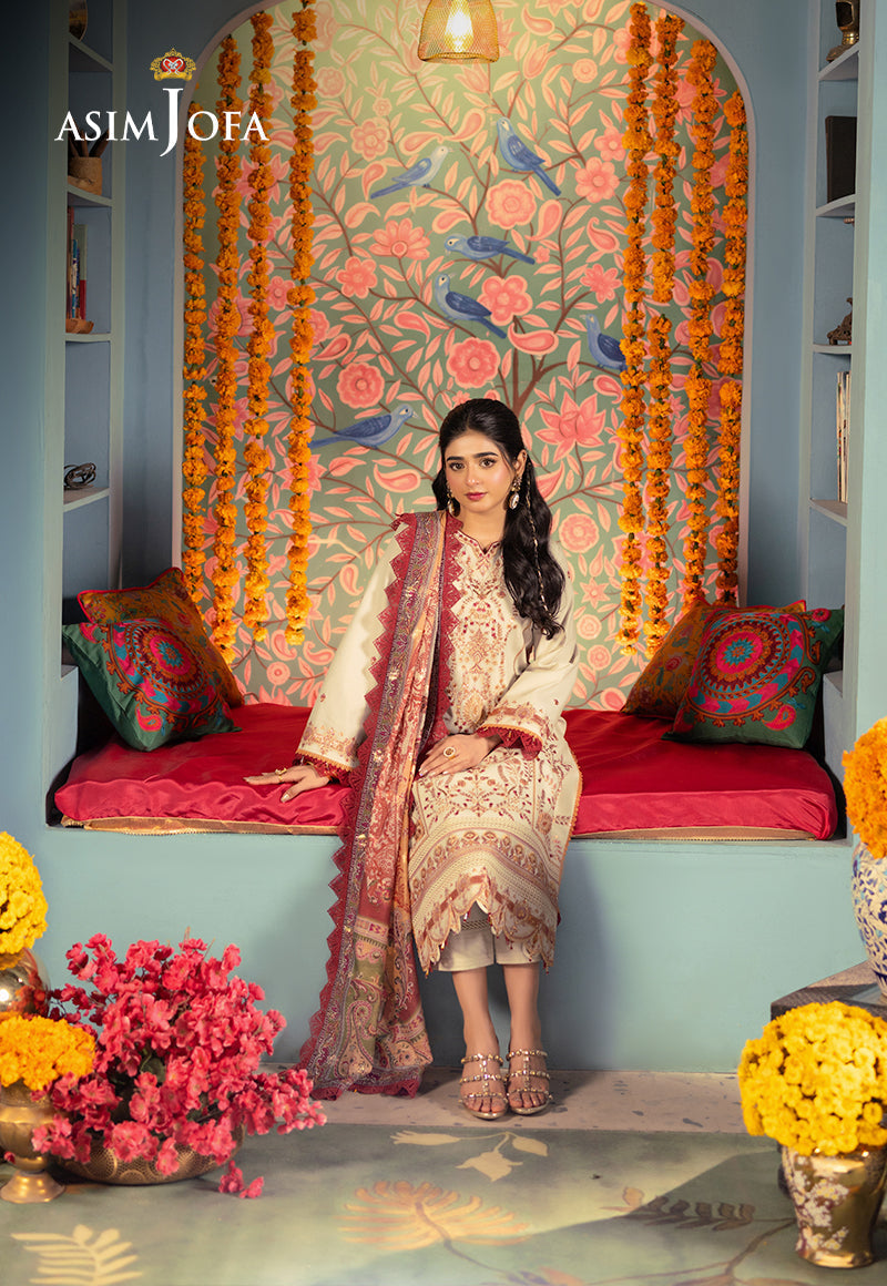 Asim Jofa | Asra Festive Essentials | AJRA-09 - Designer Dress with Intricate embroidery and embellishments. Shop elegent wedding dress at Maria Faisal.