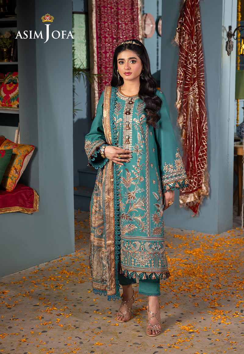 Asim Jofa | Asra Festive Essentials | AJRA-10 - Designer Dress with Intricate embroidery and embellishments. Shop elegent wedding dress at Maria Faisal.