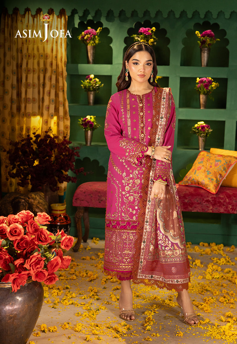 Asim Jofa | Asra Festive Essentials | AJRA-11 - Designer Dress with Intricate embroidery and embellishments. Shop elegent wedding dress at Maria Faisal.