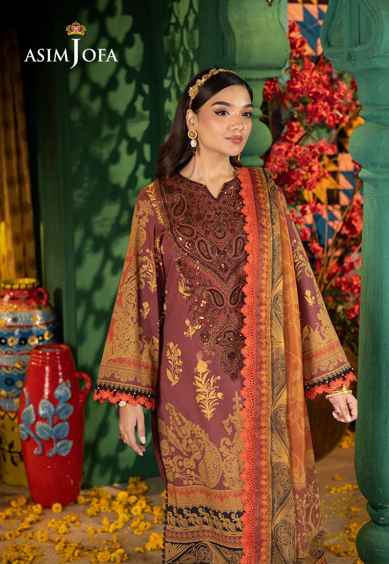 Asim Jofa | Asra Festive Essentials | AJRA-04 - Designer Dress with Intricate embroidery and embellishments. Shop elegent wedding dress at Maria Faisal.