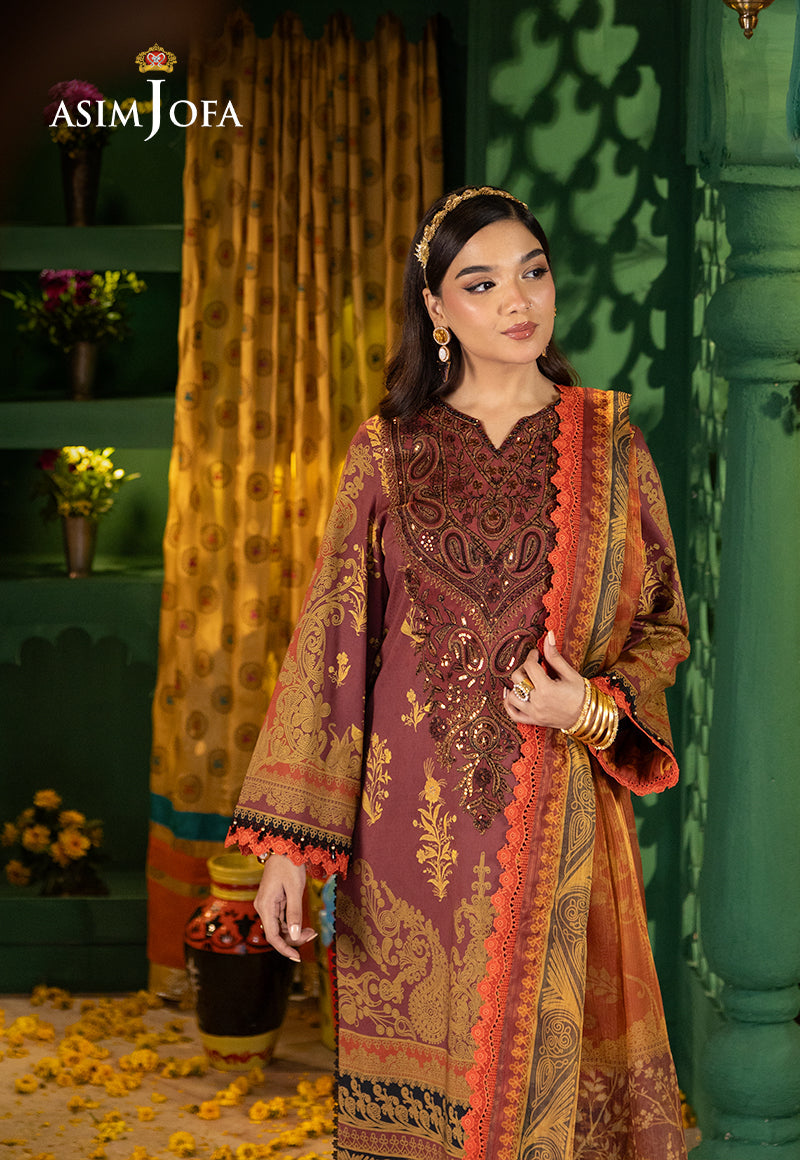 Asim Jofa | Asra Festive Essentials | AJRA-04 - Designer Dress with Intricate embroidery and embellishments. Shop elegent wedding dress at Maria Faisal.