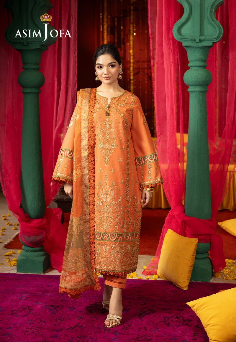Asim Jofa | Asra Festive Essentials | AJRA-14 - Designer Dress with Intricate embroidery and embellishments. Shop elegent wedding dress at Maria Faisal.