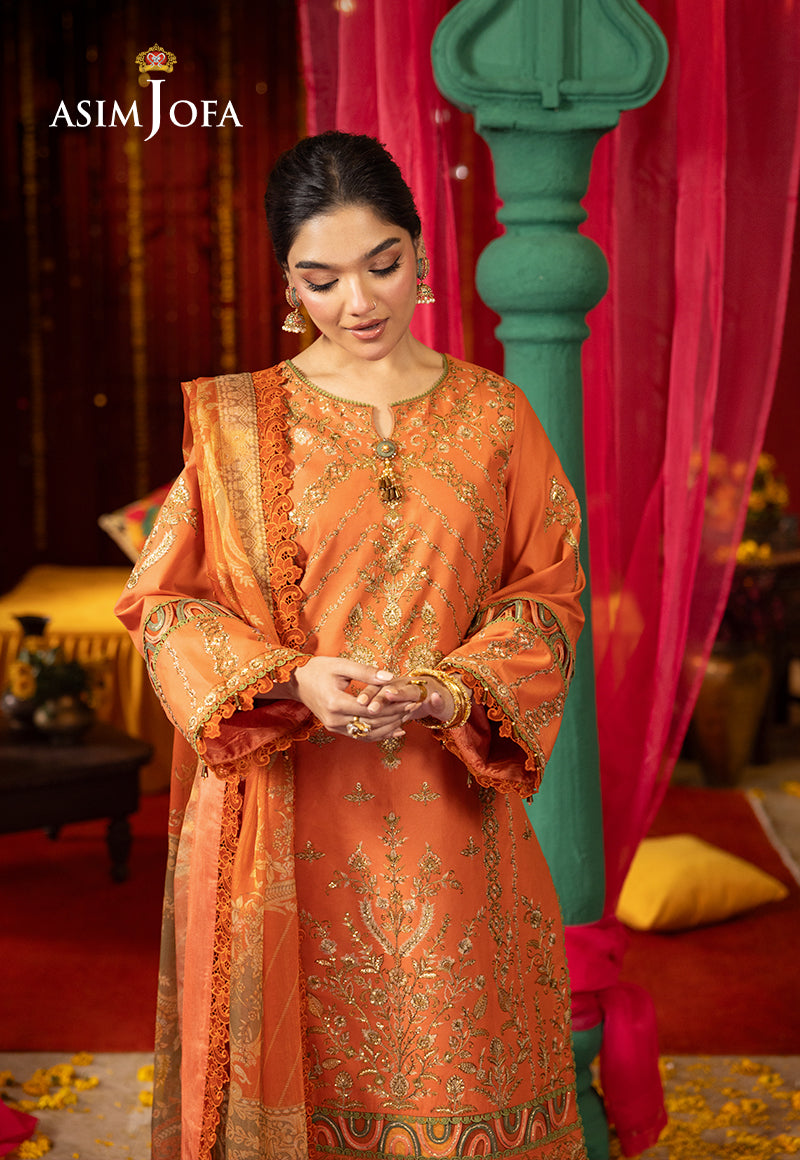 Asim Jofa | Asra Festive Essentials | AJRA-14 - Designer Dress with Intricate embroidery and embellishments. Shop elegent wedding dress at Maria Faisal.