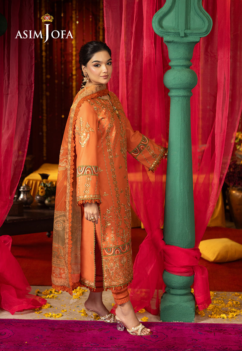 Asim Jofa | Asra Festive Essentials | AJRA-14 - Designer Dress with Intricate embroidery and embellishments. Shop elegent wedding dress at Maria Faisal.