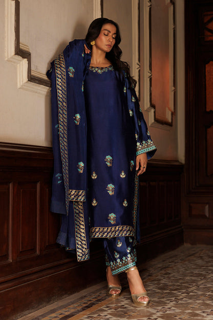 The Pink Tree Company | Yaadish Bakhair | Blue Mirage - Ladies Clothes - Maria Faisal