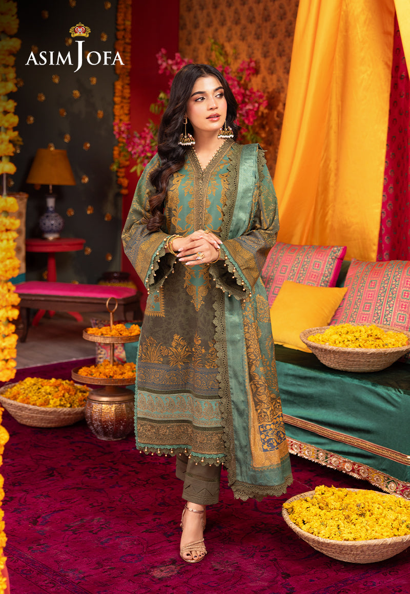 Asim Jofa | Asra Festive Essentials | AJRA-06 - Designer Dress with Intricate embroidery and embellishments. Shop elegent wedding dress at Maria Faisal.