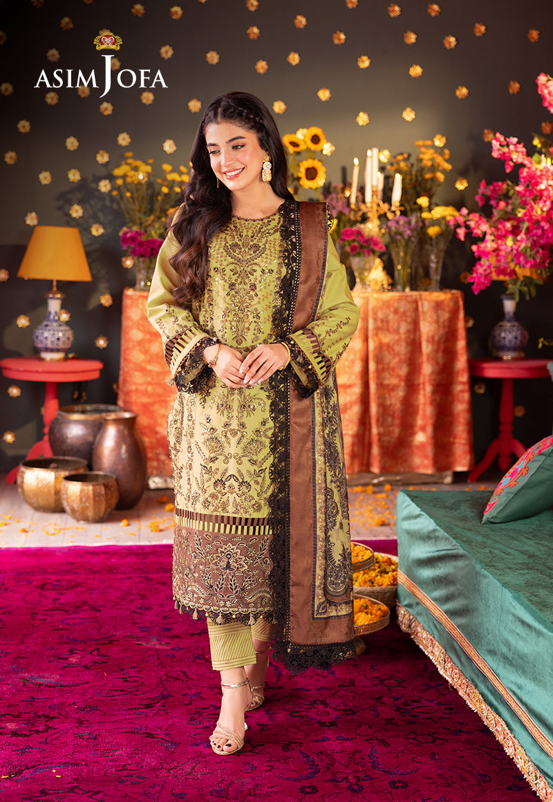Asim Jofa | Asra Festive Essentials | AJRA-13 - Designer Dress with Intricate embroidery and embellishments. Shop elegent wedding dress at Maria Faisal.