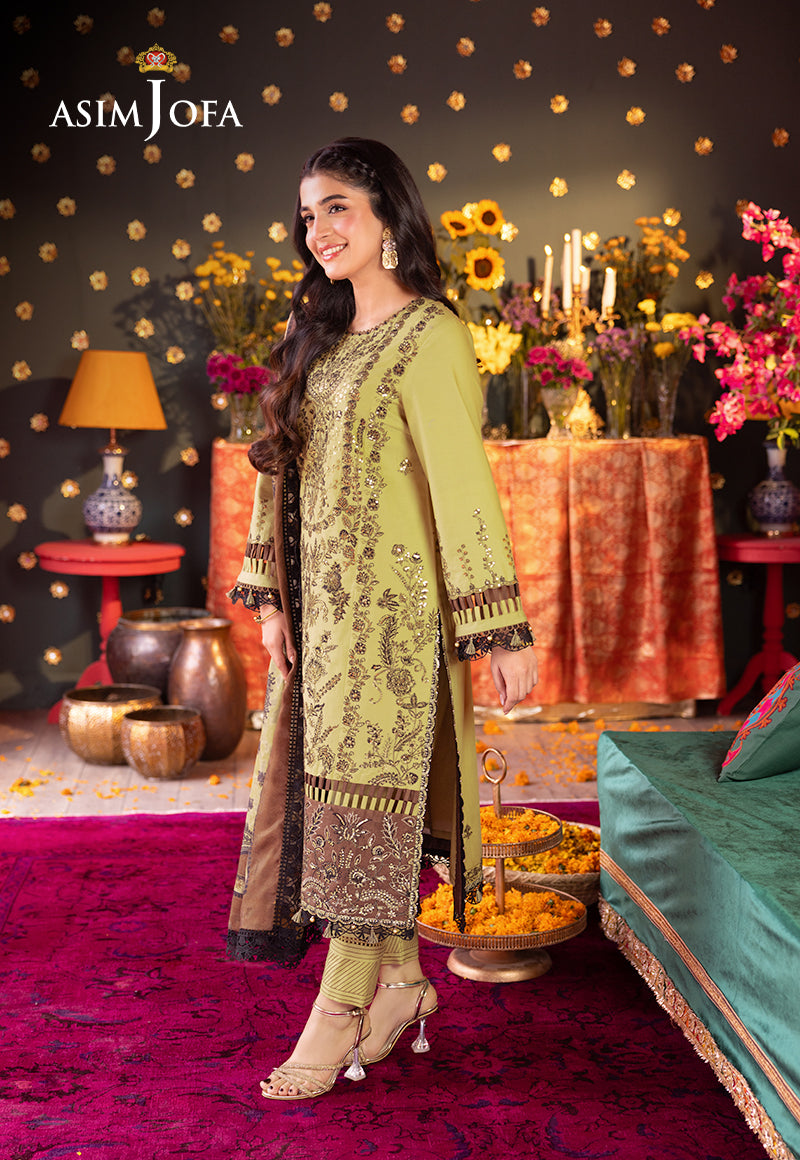 Asim Jofa | Asra Festive Essentials | AJRA-13 - Designer Dress with Intricate embroidery and embellishments. Shop elegent wedding dress at Maria Faisal.