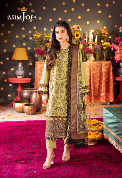 Asim Jofa | Asra Festive Essentials | AJRA-13 - Designer Dress with Intricate embroidery and embellishments. Shop elegent wedding dress at Maria Faisal.