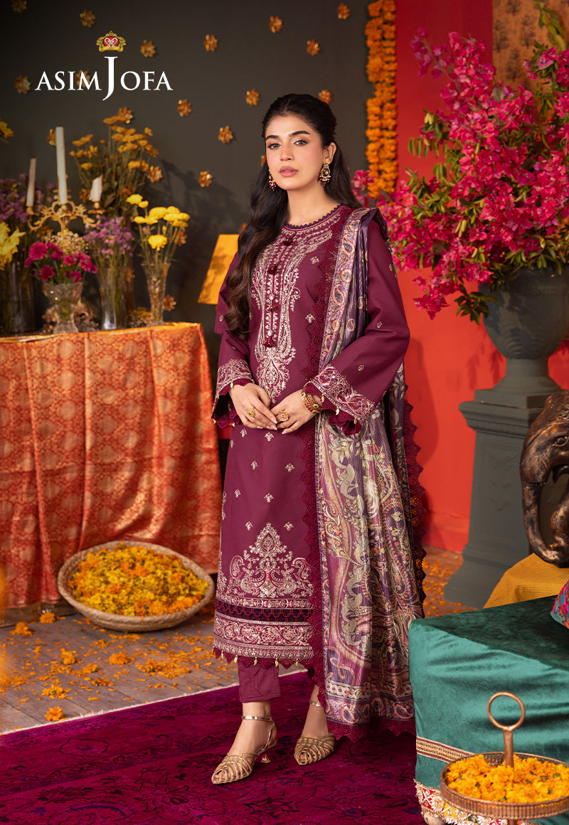 Asim Jofa | Asra Festive Essentials | AJRA-08 - Designer Dress with Intricate embroidery and embellishments. Shop elegent wedding dress at Maria Faisal.
