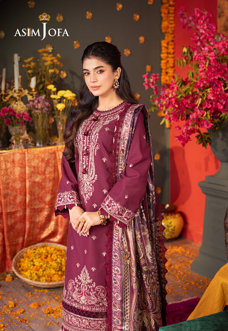 Asim Jofa | Asra Festive Essentials | AJRA-08 - Designer Dress with Intricate embroidery and embellishments. Shop elegent wedding dress at Maria Faisal.