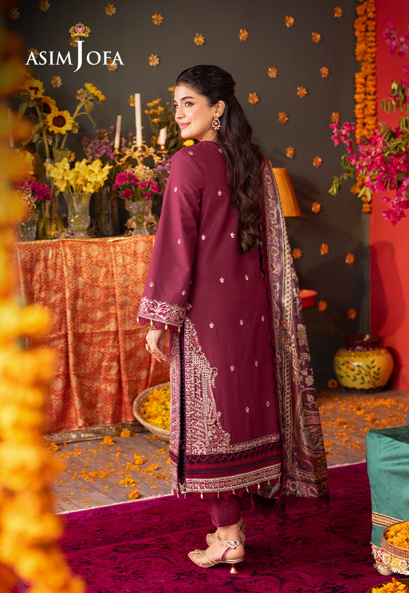 Asim Jofa | Asra Festive Essentials | AJRA-08 - Designer Dress with Intricate embroidery and embellishments. Shop elegent wedding dress at Maria Faisal.