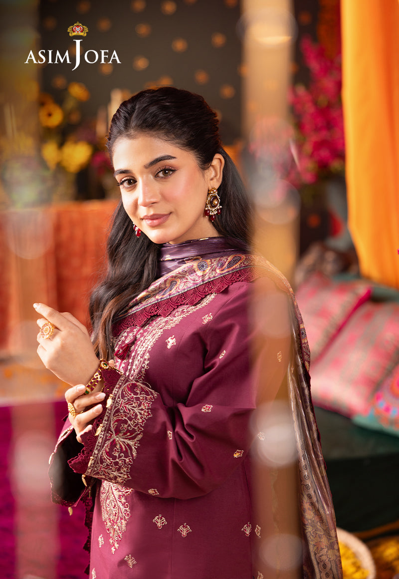 Asim Jofa | Asra Festive Essentials | AJRA-08 - Designer Dress with Intricate embroidery and embellishments. Shop elegent wedding dress at Maria Faisal.