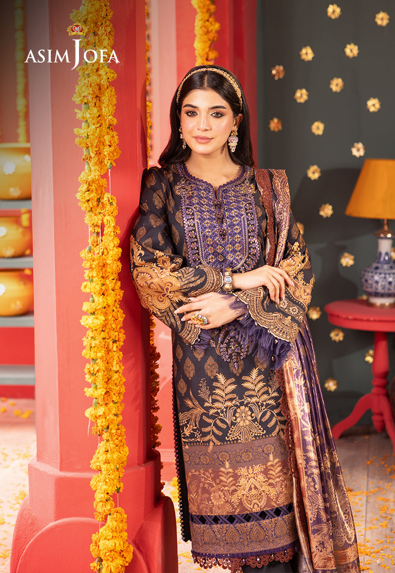 Asim Jofa | Asra Festive Essentials | AJRA-01 - Designer Dress with Intricate embroidery and embellishments. Shop elegent wedding dress at Maria Faisal.