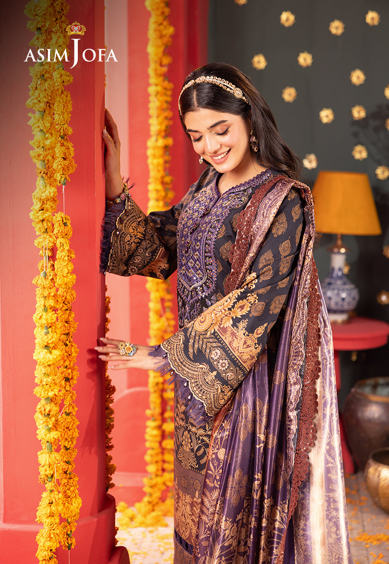 Asim Jofa | Asra Festive Essentials | AJRA-01 - Designer Dress with Intricate embroidery and embellishments. Shop elegent wedding dress at Maria Faisal.