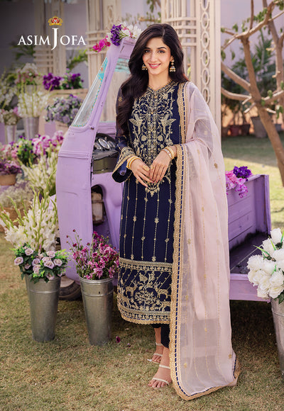 Asim Jofa | Dhanak Rang Collection | AJCF-09 - Waniyas