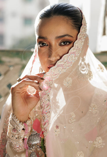 Layla Chatoor | Luxury Pret | Mahiraa Chikankari Peshwas - Luxury Dress - available at Maria Faisal in UK and USA.